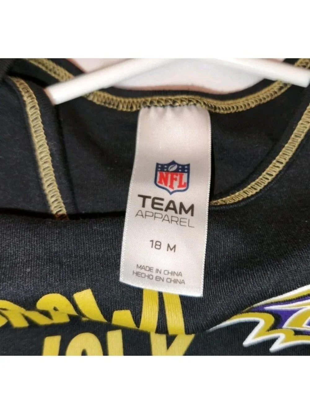BALTIMORE RAVENS 18 months one piece CRAWL WALK TACKLE